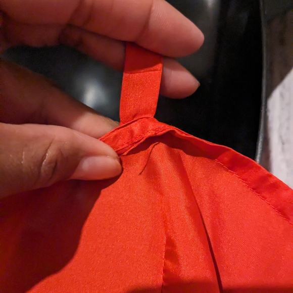 Johnny Was Vintage Bright Red Silk Slip Dress W/ Spaghetti Straps - Picture 5 of 10